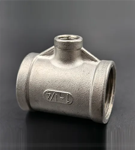 Stainless steel reducing tee joint