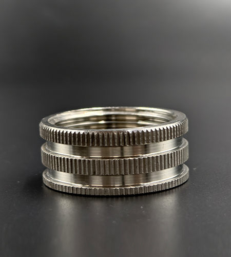 Stainless steel external knurled nut