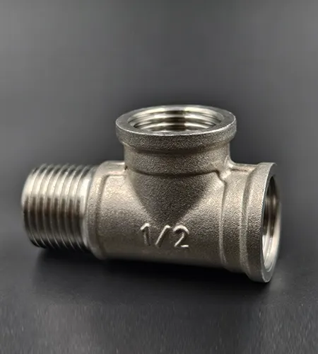 Stainless Steel Female-Male-Female Tee Connector