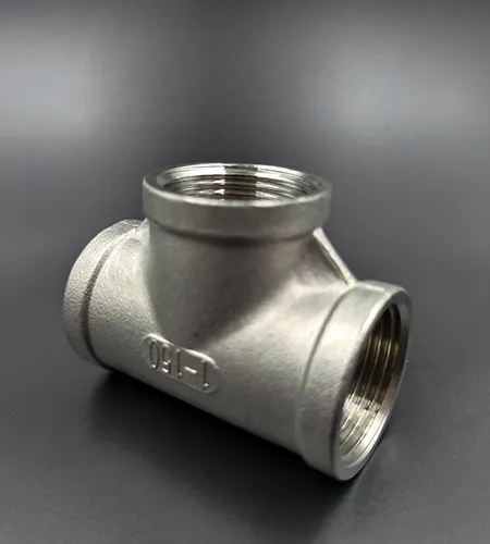 Stainless steel internal tee connector