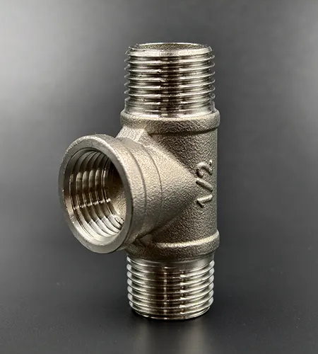 Stainless steel Male-Male-Female tee connector