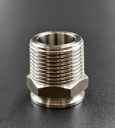 Stainless steel hexagonal sanitary connector