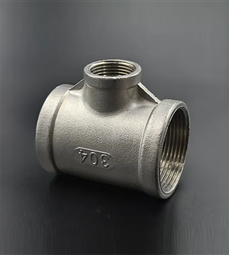 304 stainless steel reducing female tee joint