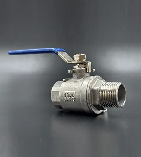 2-piece internal and external wire ball valve