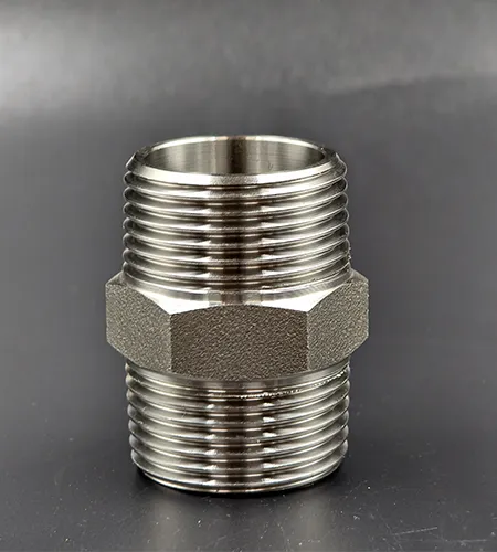 Stainless steel hexagonal male thread connector