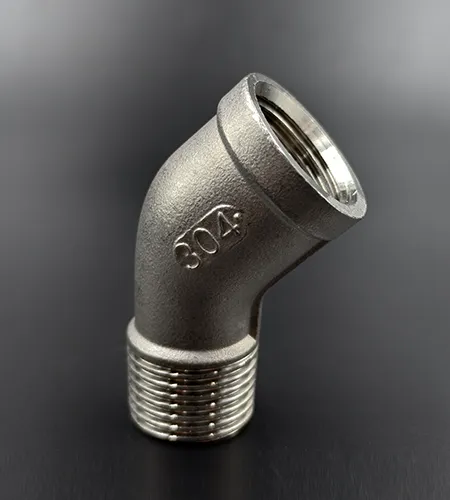 Stainless steel internal and external thread straight elbow joint