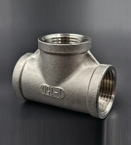 Stainless steel female thread tee connector