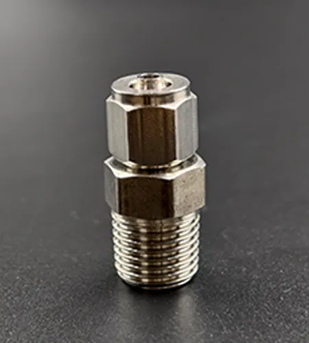 Stainless steel quick-twist straight terminal connector