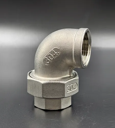 Stainless steel female thread union elbow