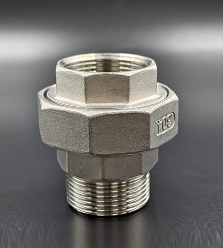 Stainless steel internal and external thread joint