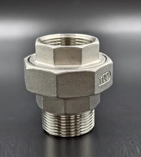 Stainless steel internal and external thread joint