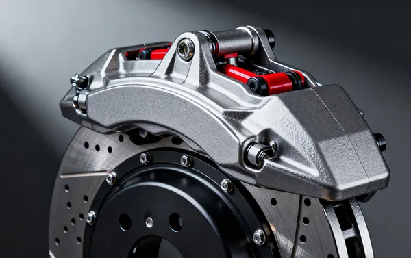 Why does my air disc brake make a sharp noise during braking?