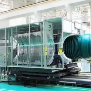 High Speed Water Cooled (PE/PP/PVC) Single/Double Wall Corrugated pipe Production Line