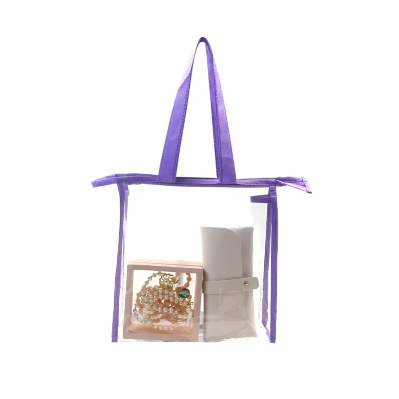 Custom Wholesale Pvc Cosmetic Bag Portable Travel Water-Proof Beauty Toiletry Pouch Makeup Storage Clear Pvc Bag