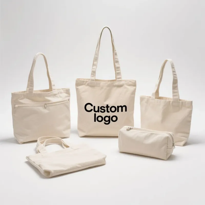 Customizable Size Solid Color Pain Canvas Tote Bag Custom Canvas Tote Bag Plain Custom Canvas Bag