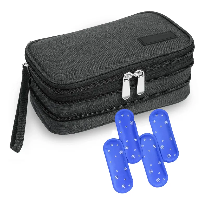 Expandable Insulated Diabetic Bag Waterproof Interferon Serum Eye Drops Vaccine Custom Insulin Cooler Bag for Keep Meds Fresh
