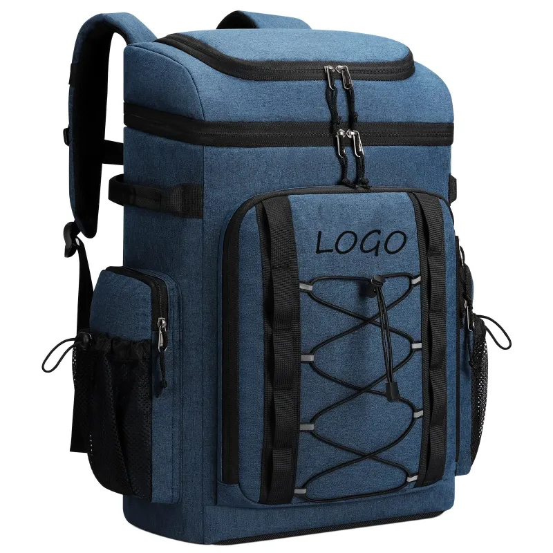 Large Capacity 50 Can Soft De Aislamiento Termico Portable Lightweight Lunch Cooler Bag Large-Capacity Leakproof Backpack