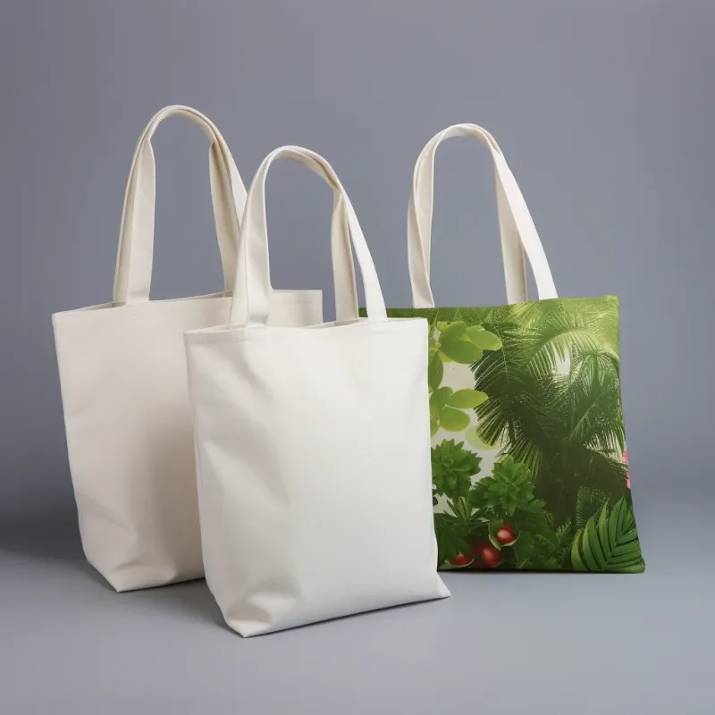 Eco Friendly Reusable Designer Cloth Heavy Duty Canvas Cotton Shopping Tote Bags With Custom Logo Printed