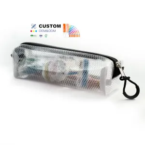 Semi-Transparent Pencil Case & Lipstick Pouch