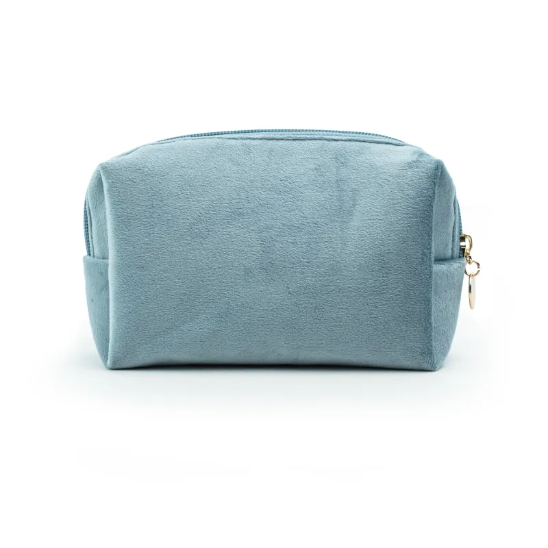 New Trendy Teenager Plush Wash Storage Pouch Girls Winter Women Travel Accessories Furry Makeup Travel Bag Velvet Cosmetic Bag