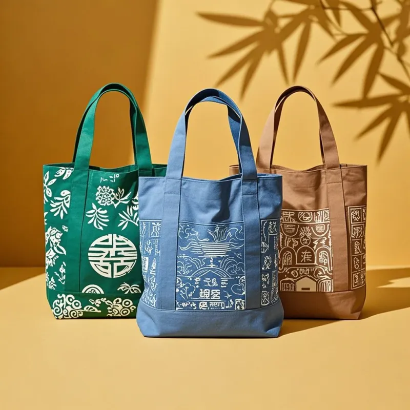 Custom Printed Logo Plain Silk Screen Durable Cotton Canvas Shopping Tote Bags With Zipper