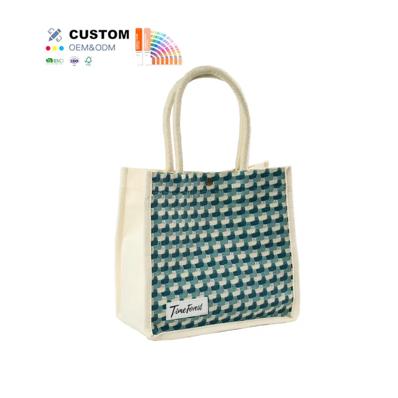 Custom Stylish Shopping Cotton Bag Multiple Inner Pocket Zipper Pink18 20oz Thick Canvas Tote Bags Plain for Promotion Advertise