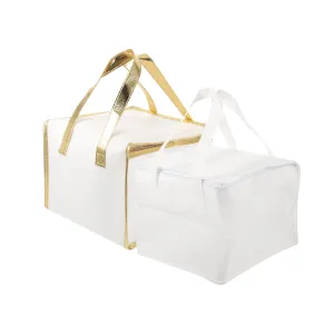 Custom Portable Cake Thermal Insulated Cooler Bag Aluminum Foil Waterproof Picnic Wholesale Large Cooler Lunch Bag for Outdoor