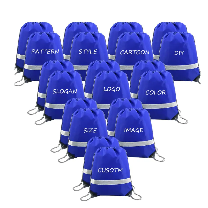 Custom Yoga Backpack Cinch Sack Cheap Promotional Polyester Sports Drawstring Bag With String Diy Gym Sports Sack Pack