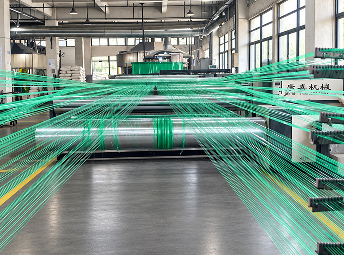 Kangjia flat yarn extrusion line photo