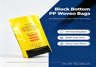 Block Bottom PP Woven Bags