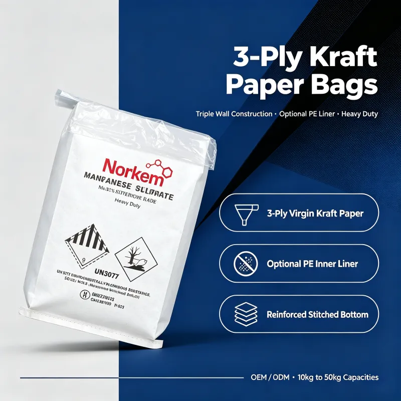 3-Ply Kraft Paper Bags