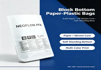 Block Bottom Paper-Plastic Composite Bags