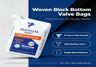 Woven Block Bottom Valve Bags