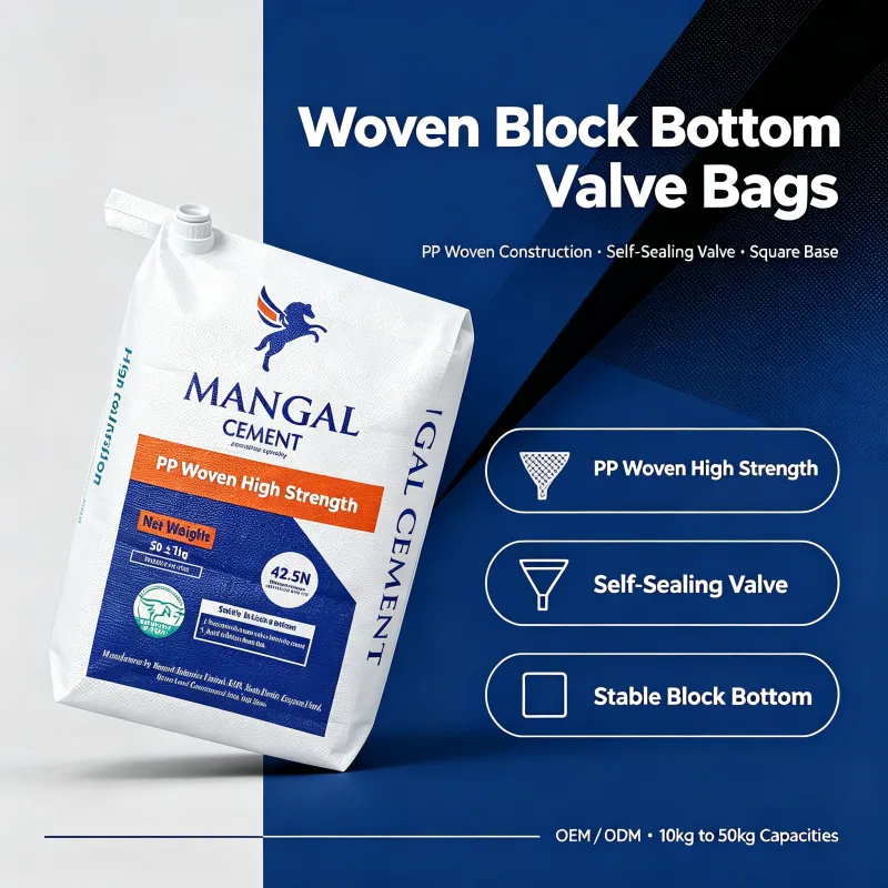 Woven Block Bottom Valve Bags