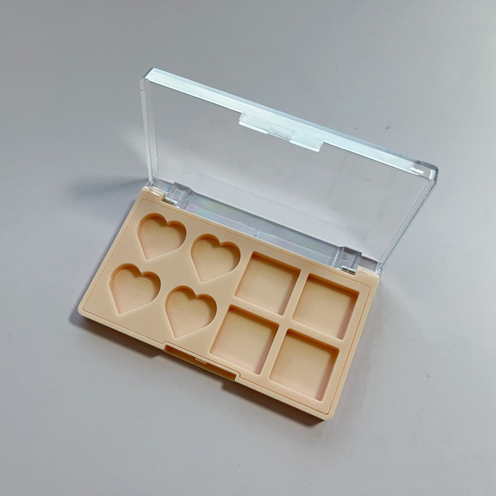 Customized eight compartment eye shadow box XQ710