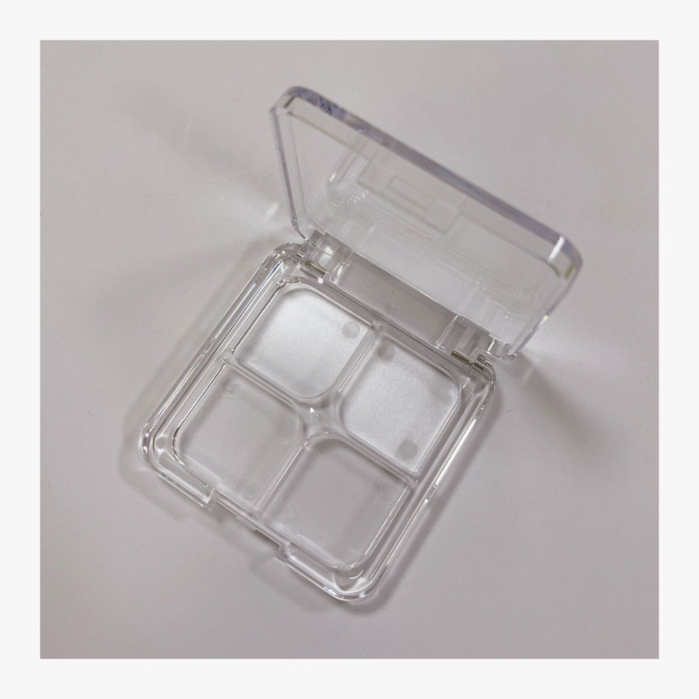 투명 사각형 4칸 아이섀도우 박스 XQ93606