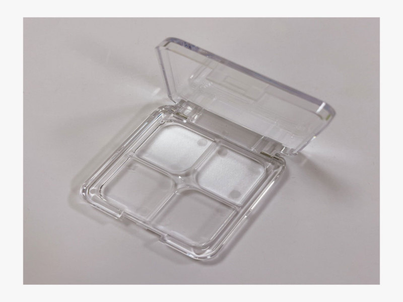 투명 사각형 4칸 아이섀도우 박스 XQ93606