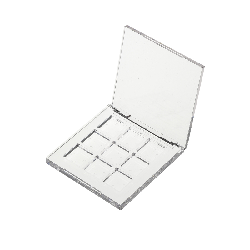 9 Color Fully Transparent Eye shadow box XQ616