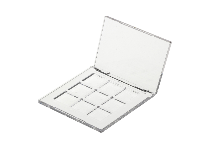 9 Color Fully Transparent Eye shadow box XQ616