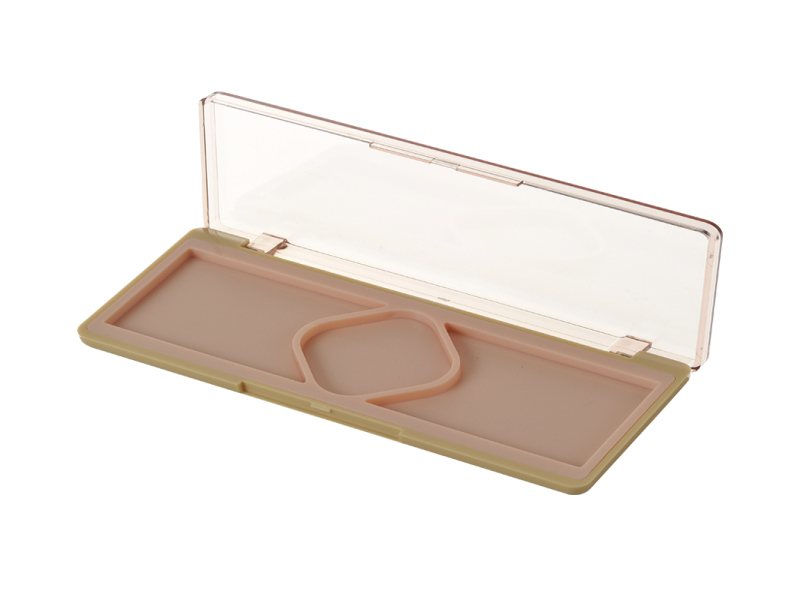 Rectangular 3 Color Irregular Eye shadow box XQ635