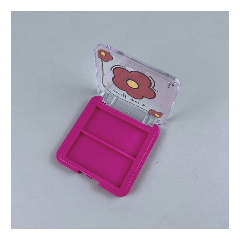 투명 커버 XQ93802가 포함된 2개의 쉐이드 아이섀도 박스