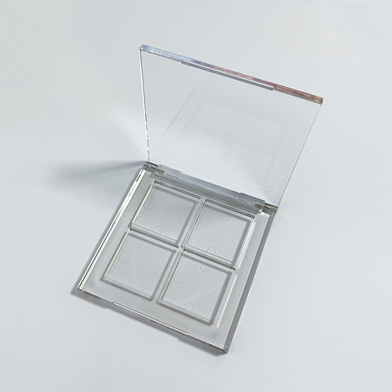 Four Color square Transparent Eye Shadow Box XQ615