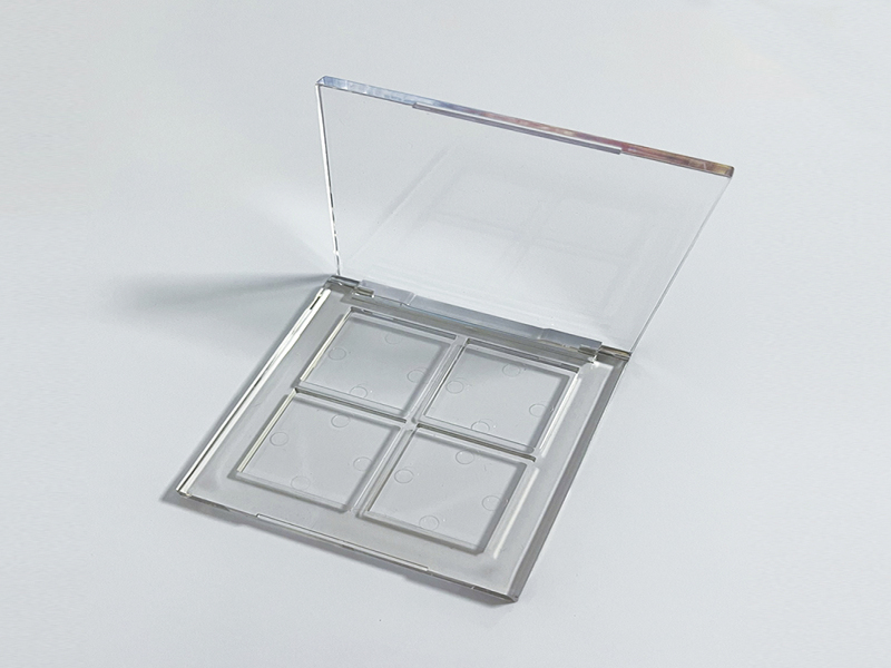 Four Color square Transparent Eye Shadow Box XQ615