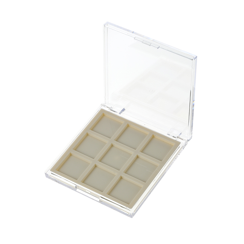 Square 9 Color Plastic Eye shadow box XQ736