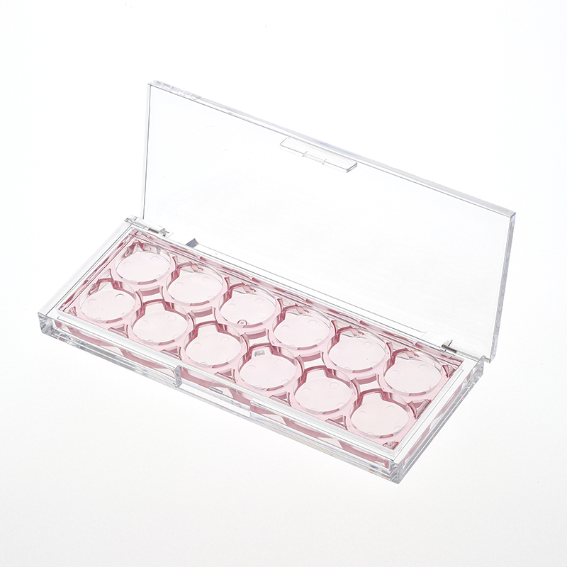 12 Grid Flip-Top Eye shadow box XQ626