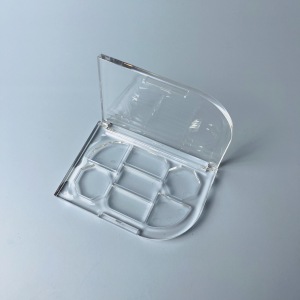 กล่องอายแชโดว์ทรงสี่เหลี่ยมผืนผ้าโปร่งใสเจ็ดสี XQ799