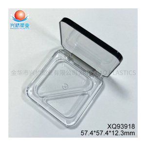 Fully Transparent Two-Compartment Eye shadow box XQ93918
