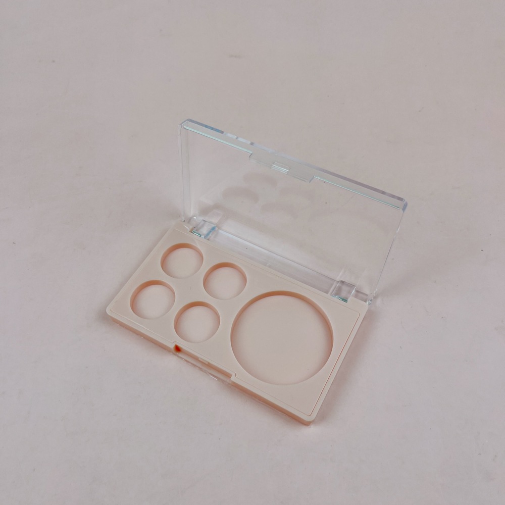 Eye shadow box with five color circular patterns XQ711
