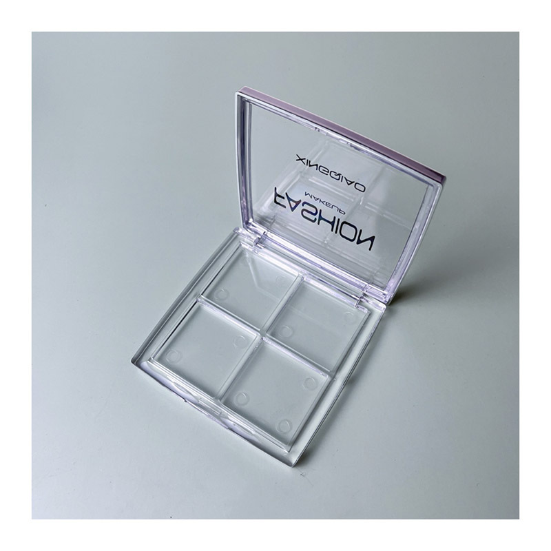 Compact 4 Color Transparent Eye shadow box XQ846