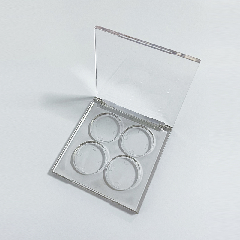 4 Grid Fully Transparent Eye shadow box XQ612